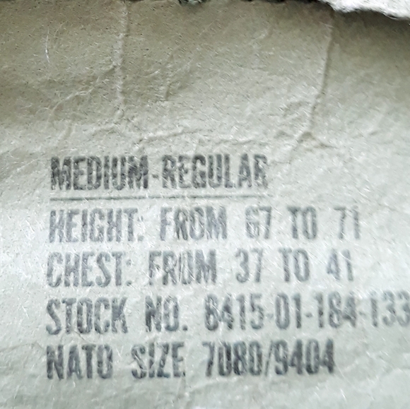 Vintage Army Camouflage Shirt Jacket Size Medium Regular 8415-01-184-1330 - Picture 5 of 12